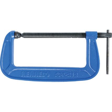 12in./300mm Heavy Duty G-Clamp, Steel Jaw, T-Bar Handle