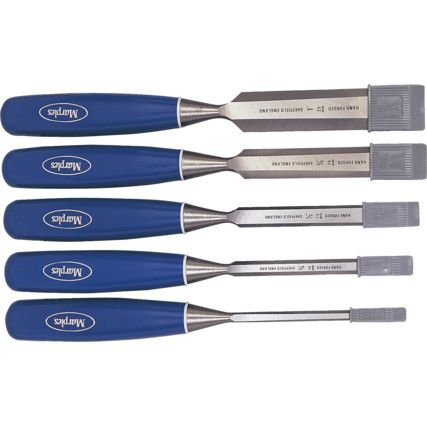 Bevel Edge Wood Chisel Set, Steel, 10mm/13mm/19mm/25mm/32mm/6mm x 300mm