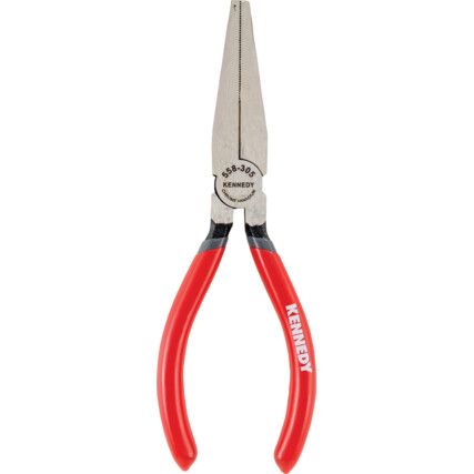 Needle Nose Long Pliers, Serrated, Steel, 160mm