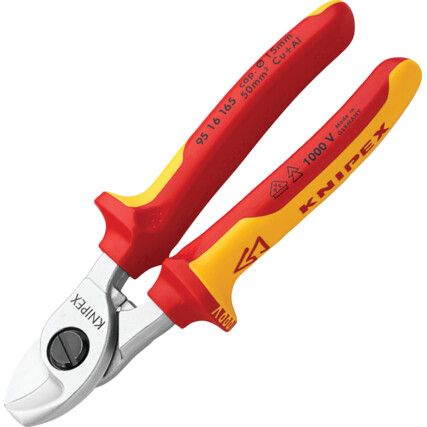 Cable Cutters, 20mm Cutting Capacity , Steel, 165mm, VDE