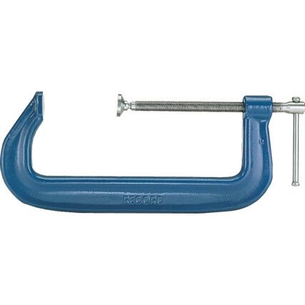 12in./300mm Heavy Duty G-Clamp, Steel Jaw, T-Bar Handle