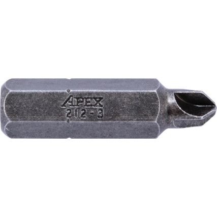 Screwdriver Bit, No.3, Torq, 1/4" Hex