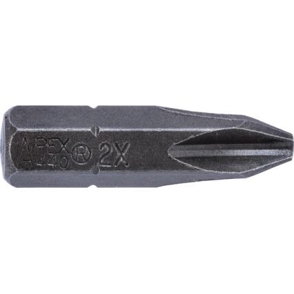 Screwdriver Bit, 1/4", Hex, 1/4" Hex