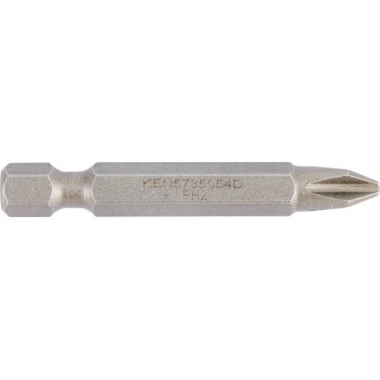 No.2 CROSS/PT SCREWDRIVER BIT 1/4" HEX L/S