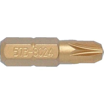 Screwdriver Bit, PZ4, Pozi, 5/16" Hex