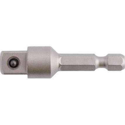 Screwdriver Bit, 3/8", Hex, 1/4"