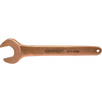 Single End, Non-Sparking Open Ended Spanner, 10mm, Metric