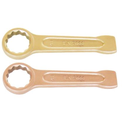 Single End, Non-Sparking Open End Slogging Spanner, 22mm, Metric