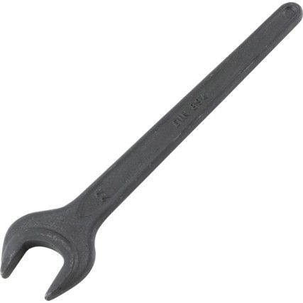 Metric Open Ended Spanner, Single End, Vanadium Steel, 22mm