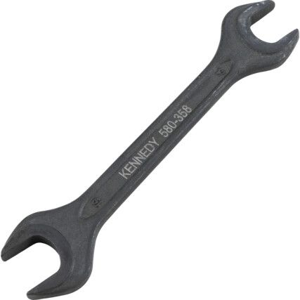 Metric Open Ended Spanner, Double End, Vanadium Steel, 17mm x 19mm