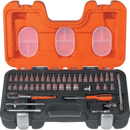 1/4in. Socket Set, Metric, Set of 46