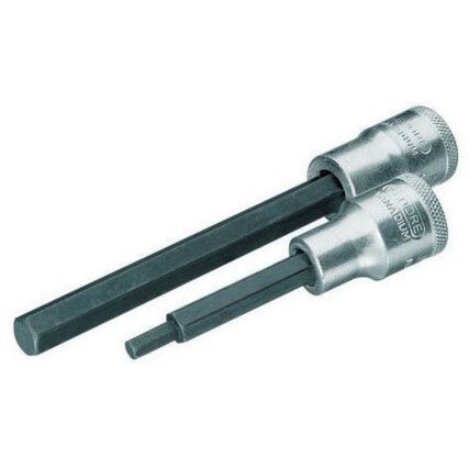 1/2in. Drive,  Hexagon Bit Socket, 5mm,  Metric,  6 Point