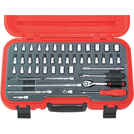 1/4in. Socket Set, Imperial/Metric, Set of 46