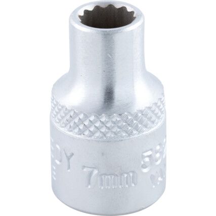 3/8in. Drive,  Bi-Hexagon Socket, 7mm,  Metric,  12 Point