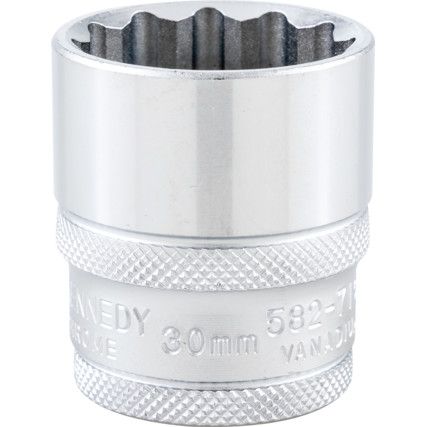 1/2in. Drive,  Bi-Hexagon Socket, 30mm,  Metric,  12 Point