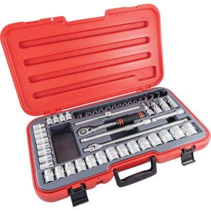 1/2in. Socket Set, Metric, Set of 50