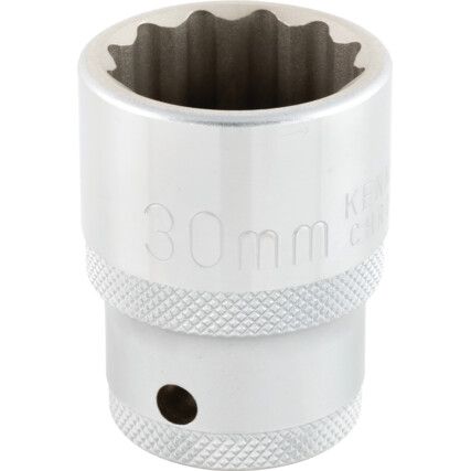 3/4in. Drive,  Bi-Hexagon Socket, 30mm,  Metric,  12 Point