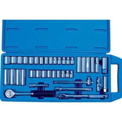 3/8in. Socket Set, Imperial/Metric, Set of 40