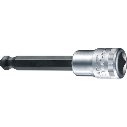 1/2in. Drive,  Ball Hex Socket, 5mm,  Metric,  6 Point