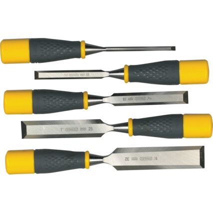 Wood Chisel Set, Carbon Steel, 5 Piece