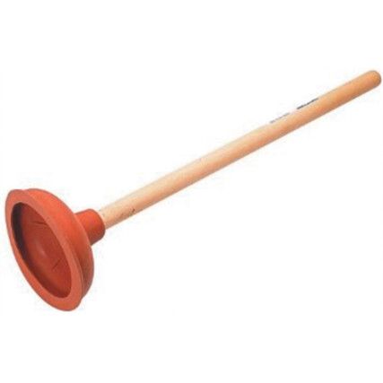 135mm Rubber Sink Plunger, Wood Handle