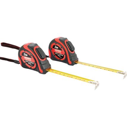 DOUBLE SIDED TAPE MEASURE SET 3MTR