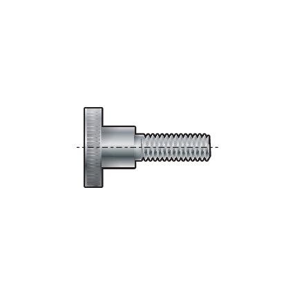 M4x10 SLOTTED KNURLED THUMB SCREW HIGH A1