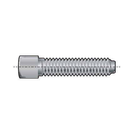 M8x16 SQUARE HEAD BOLT SHORT DOG POINT (GR-8.8)