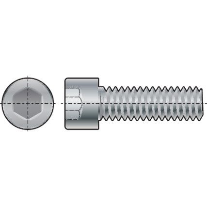 M6 x 70mm Socket Head Cap Screw, Metric, Steel