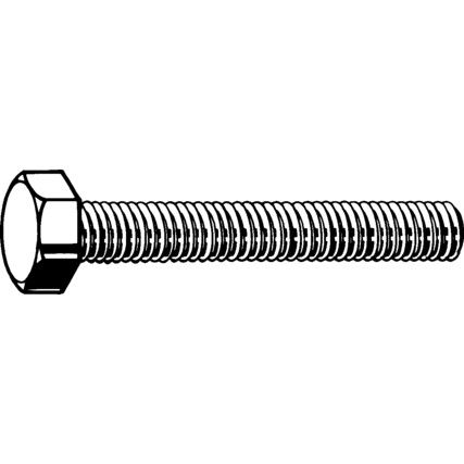 M6x20 HEX HEAD SET SCREW H/D GALV' (GR-8.8)