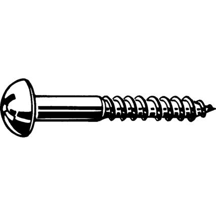 4x16mm POZI ROUND HEAD WOODSCREW A2 (BX-200)