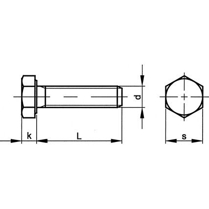 M8x25 HEX HEAD SET SCREW ALUMINIUM (P40)