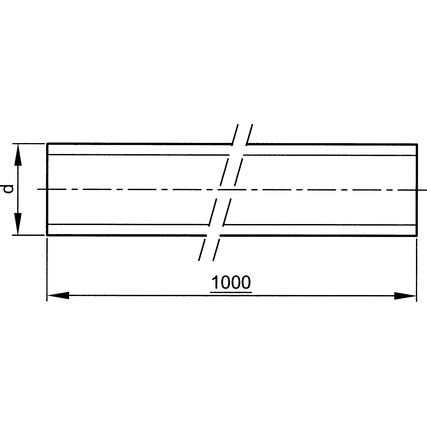 M24x2.00x1M THREADED ROD MF BZP (GR-4.8)