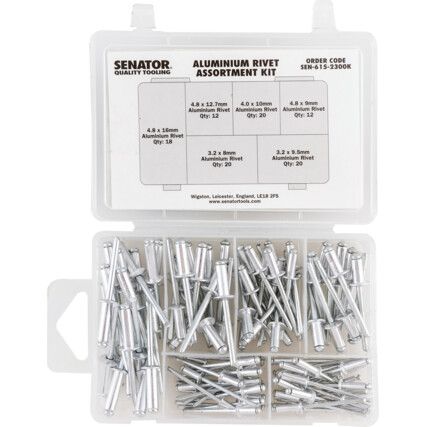 102 PCE ALUMINIUM RIVET A SSOERTMENT KIT