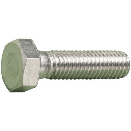 M10x30 A2 HEX HEAD SET SCREWDIN933, Box of 100