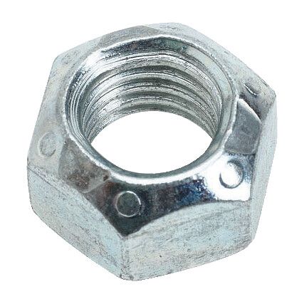 M4 Steel Lock Nut, Stover, Bright Zinc Plated, Material Grade 8