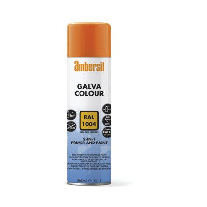 Paint Aerosol, Yellow, 500ml