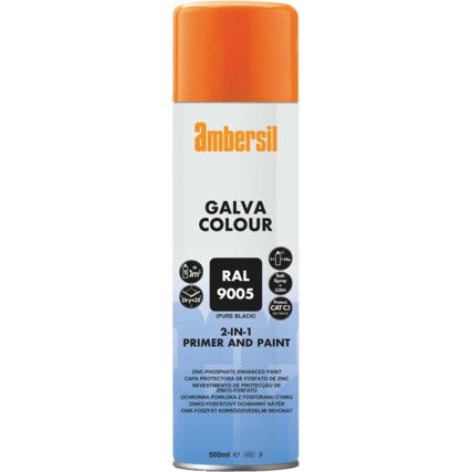 Paint Aerosol, Black, 500ml