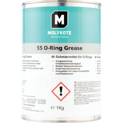 55, O Ring Grease, Tin, 1kg