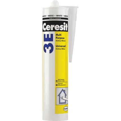 3E Acetoxy Aluminium Silicone Sealant - 280ml