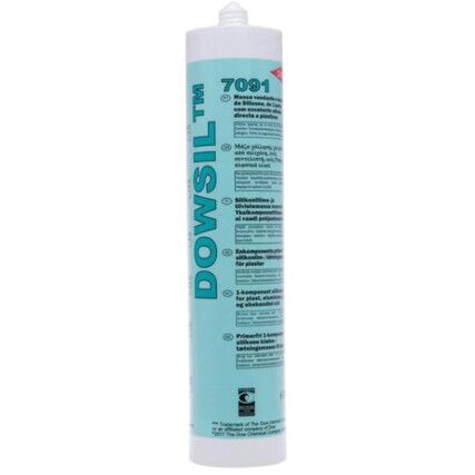 DOWSIL™ 7091 Neutral Cure Adhesive Silicone Sealant, Grey, 310ml