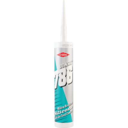 786 White Silicone Sealant - 310ml