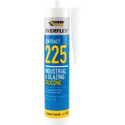 225 Industrial & Glazing Clear Silicone - 310ml