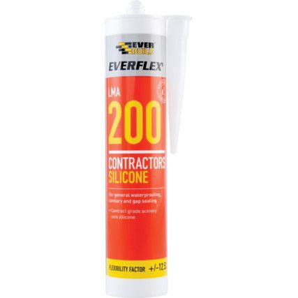 LMA 200 Contractors Clear Silicone - 295ml