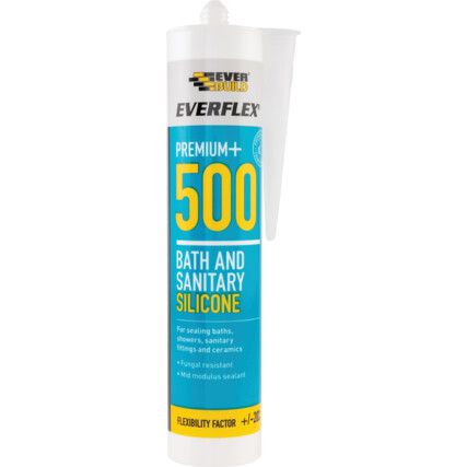 C3 500 Bath & Sanitary Clear Silicone Sealant - 310ml