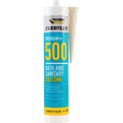 C3 500 Bath & Sanitary Ivory Silicone Sealant - 310ml