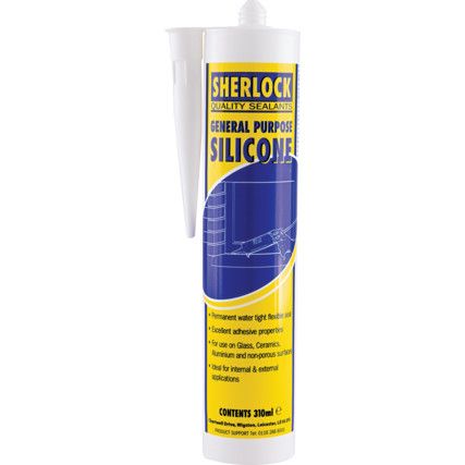 White Silicone Sealant Cartridge 310ml