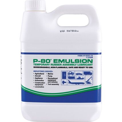 P-80®, Assembly Lubricant, Bottle, 1ltr