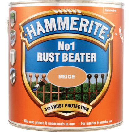 No.1 RUSTBEATER, Primer, Beige, Tin, 2.5ltr