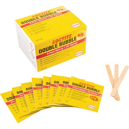 Double Bubble Epoxy Adhesives - 50 x 3g